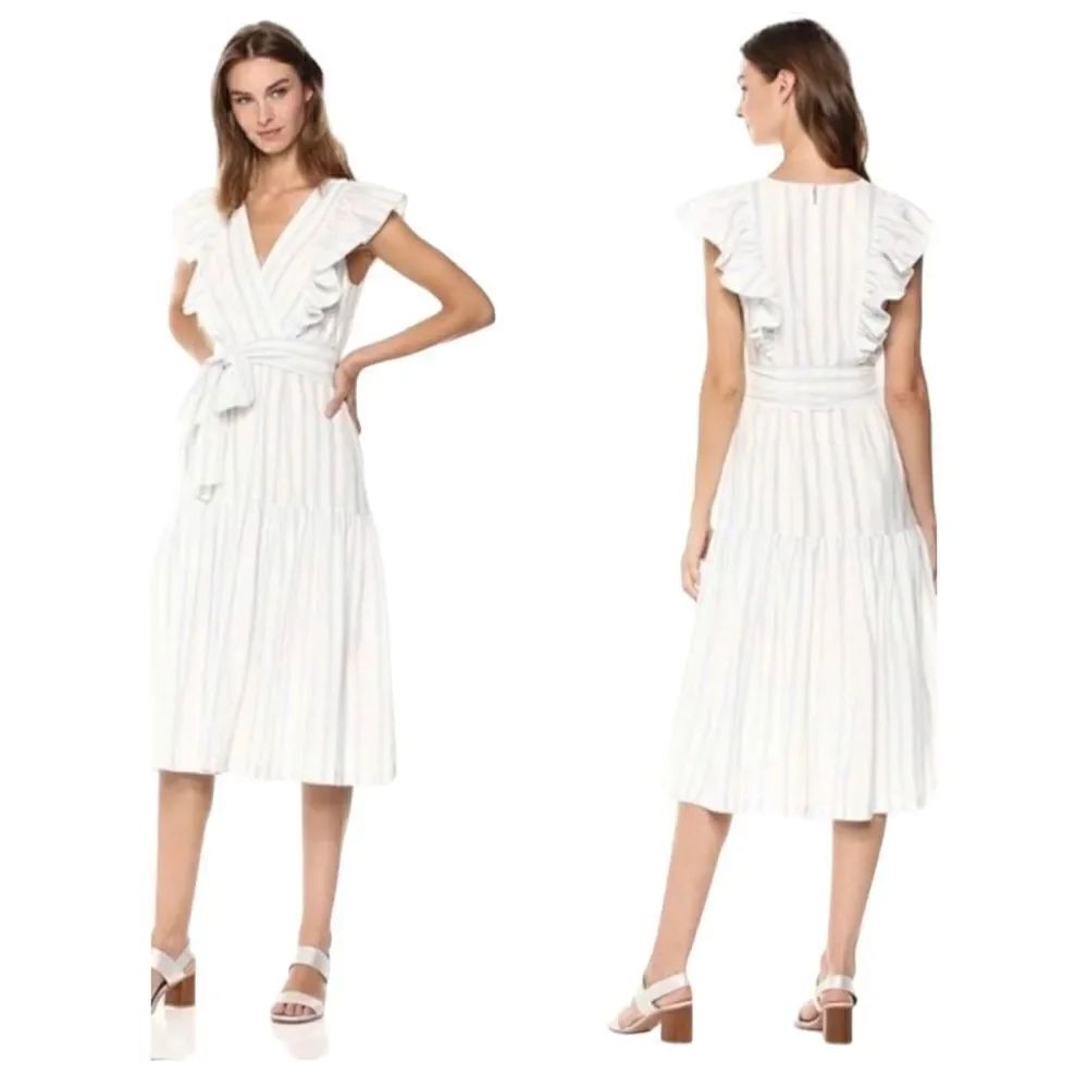 Rebecca Taylor Blue & White Stripe Dress Size 2